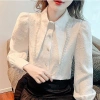 Đầu Thu Nữ Pháp Ngọt Ngào – Áo Sơ Mi Trắng Cổ Phồng Dài Tay, Giá 288.567₫ 2