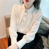 Đầu Thu Nữ Pháp Ngọt Ngào – Áo Sơ Mi Trắng Cổ Phồng Dài Tay, Giá 288.567₫ 3