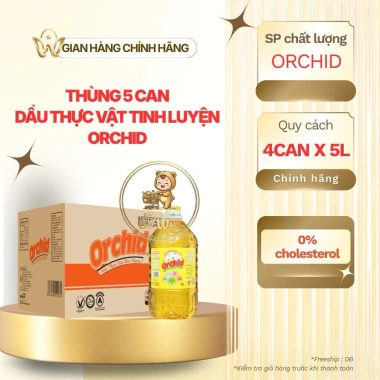 Dầu Thực Vật ORCHID 5L - Đa năng, bảo vệ đồ gia dụng, giá khuyến mãi 215.000 VND