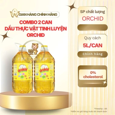 Dầu Thực Vật ORCHID 5L - Đa năng, bảo vệ đồ gia dụng, giá khuyến mãi 215.000 VND