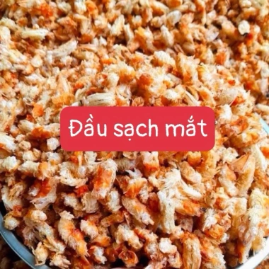 Đầu tôm khô 1kg thịt sạch mắt - Giá ưu đãi 168.000đ, thơm ngon, chất lượng