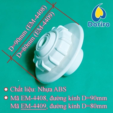 Đầu trả nước hồ bơi Emaux-4.408 mặt lồi 90mm, kết nối ống fi 42mm - 128.000₫ 4 Đầu trả nước hồ bơi Emaux-4.408 mặt lồi 90mm, kết nối ống fi 42mm - 128.000₫ 4