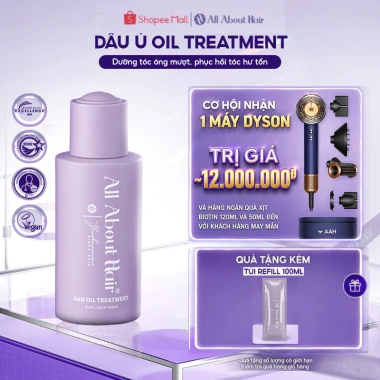 Dầu ủ dưỡng tóc AAH Oil Treatment 100ml – Phục hồi tóc hư nặng sau tẩy, nhuộm, uốn, sấy, giá 285.000₫