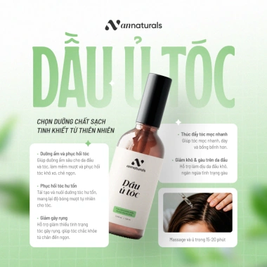 Dầu ủ tóc AN Naturals 100ml - Dưỡng tóc khô, xơ, kích thích mọc, giảm còn 139k 2 Dầu ủ tóc AN Naturals 100ml - Dưỡng tóc khô, xơ, kích thích mọc, giảm còn 139k 2