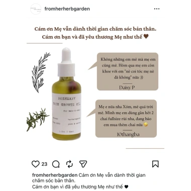 Dầu ủ tóc Xomnhala Rosemary Scalp Hair Growth Oil thiên nhiên, giảm giá 119.000đ 5 Dầu ủ tóc Xomnhala Rosemary Scalp Hair Growth Oil thiên nhiên, giảm giá 119.000đ 5