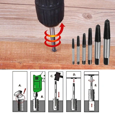 Đầu vặn vít gãy đa năng 6 chiếc cỡ 3-22mm - Tháo ốc gãy, lấy vít gãy, chỉ 49.000 VNĐ, bảo hành 12 tháng, thiết kế chắc chắn, độ bền cao, dùng cho mọi loại máy móc 2 Đầu vặn vít gãy đa năng 6 chiếc cỡ 3-22mm - Tháo ốc gãy, lấy vít gãy, chỉ 49.000 VNĐ, bảo hành 12 tháng, thiết kế chắc chắn, độ bền cao, dùng cho mọi loại máy móc 2