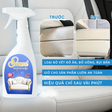 Dầu vệ sinh ô tô, sofa, ghế da 500ml - Tẩy bẩn cứng đầu, khử mùi, hương dễ chịu 124k 3