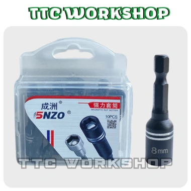 Đầu vít tôn SNZO 8mm nam châm chống trượt, chống ăn mòn, chuôi lục giác - 42.000đ