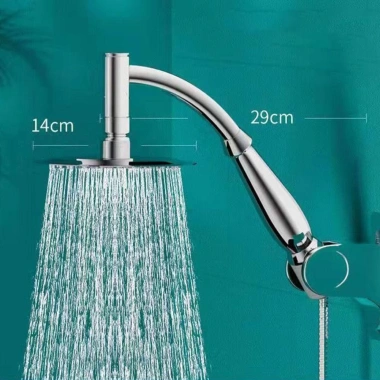 Đầu vòi hoa sen NAMSHEVA thép không gỉ vuông 20mm, áp suất cao, cánh tay mở rộng - Giá ưu đãi 135k
