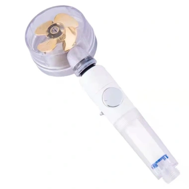 Đầu vòi hoa sen tăng áp cánh quạt không chiết áp, tia nước xoáy tháp + lõi lọc – 55.000đ