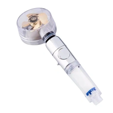 Đầu vòi hoa sen tăng áp cánh quạt không chiết áp, tia nước xoáy tháp + lõi lọc – 55.000đ