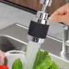 Đầu vòi nước bồn rửa chén đa chức năng màu đen - 3 chế độ phun, lọc nước, chỉ 28.000₫