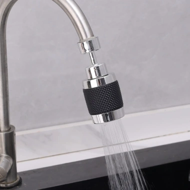 Đầu vòi nước bồn rửa chén đa chức năng màu đen - 3 chế độ phun, lọc nước, chỉ 28.000₫ 5