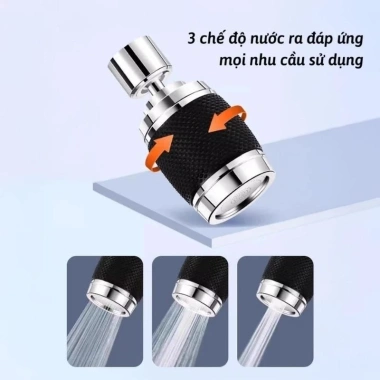Đầu Vòi Rửa Bát Tăng Áp 3 Chế Độ Phun Xoay 360 độ và Lõi Lọc Tiện Lợi Giá 39.000₫ 5 Đầu Vòi Rửa Bát Tăng Áp 3 Chế Độ Phun Xoay 360 độ và Lõi Lọc Tiện Lợi Giá 39.000₫ 5