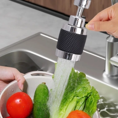 Đầu vòi rửa bát tăng áp cao cấp màu đen xoay 360 do tích hợp lõi lọc giá ưu đãi 31.600 2