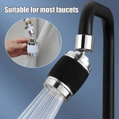 Đầu vòi rửa bát tăng áp cao cấp màu đen xoay 360 do tích hợp lõi lọc giá ưu đãi 31.600 4