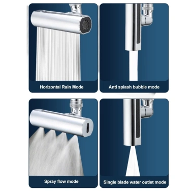 Đầu vòi rửa bát tăng áp cao cấp màu đen xoay 360 do tích hợp lõi lọc giá ưu đãi 31.600 8