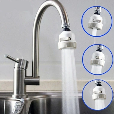 Đầu vòi rửa bát xoay 360° - 3 chế độ, tăng áp lực nước, phù hợp bồn rửa chén, chỉ 36.000₫