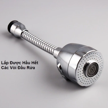 Đầu vòi tăng áp inox xoay 360 độ – Nhiều chế độ, tiết kiệm nước, giá sỉ 16.000đ 3