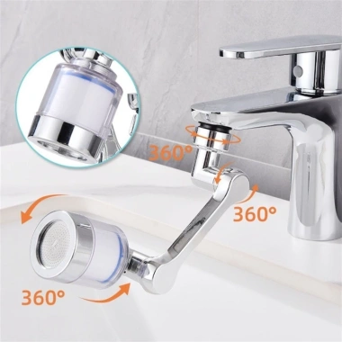 Đầu vòi tăng áp Lavabo PK146 ABS xoay 1.080 do kèm lõi lọc bông kháng khuẩn - An toàn sức khỏe, giá 26.800 6