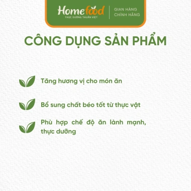 Dầu vừng vàng Homefood 300ml-500ml, hương vị tự nhiên, giảm giá 124k, mua ngay 4