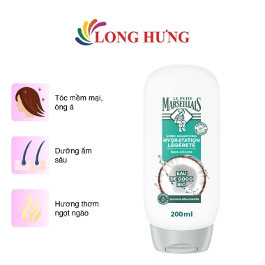 Dầu xả dưỡng ẩm hữu cơ Le Petit Marseillais 200ml - Giá chỉ 169.000₫, giảm so với 216.320