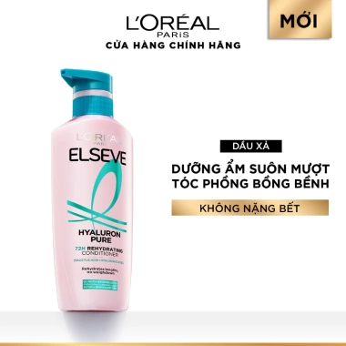 Dầu xả Elseve HA Pure 72H 375ml - Nhẹ bồng tóc, da đầu dầu hoặc khô, giảm còn 170k 2 Dầu xả Elseve HA Pure 72H 375ml - Nhẹ bồng tóc, da đầu dầu hoặc khô, giảm còn 170k 2