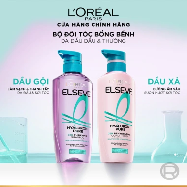 Dầu xả Elseve HA Pure 72H 375ml - Nhẹ bồng tóc, da đầu dầu hoặc khô, giảm còn 170k 5 Dầu xả Elseve HA Pure 72H 375ml - Nhẹ bồng tóc, da đầu dầu hoặc khô, giảm còn 170k 5