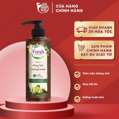 Dầu Xả Fresh Thảo Mộc Dưỡng Sinh 380g - Phục Hồi Tóc Hư, Dưỡng Mượt, Giá chỉ 155.000₫ Giảm 34% Dầu Xả Fresh Thảo Mộc Dưỡng Sinh 380g - Phục Hồi Tóc Hư, Dưỡng Mượt, Giá chỉ 155.000₫ Giảm 34%