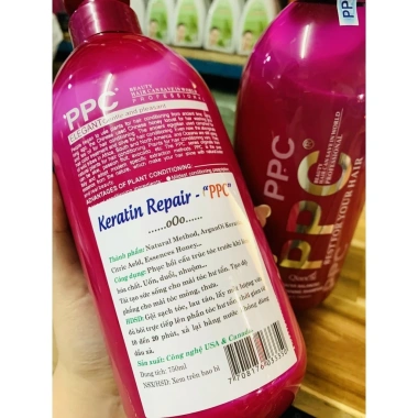 Dầu Xả Keratin PPC 750ml Phục Hồi Tóc Hư Tổn - Dưỡng Sâu, Mượt Tóc, 195k VND