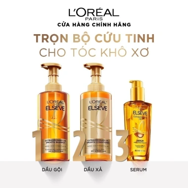 Dầu xả L'Oreal Paris Extraordinary Oil Smooth 440ml Dưỡng sâu tóc mượt giảm giá 245k 7 Dầu xả L'Oreal Paris Extraordinary Oil Smooth 440ml Dưỡng sâu tóc mượt giảm giá 245k 7