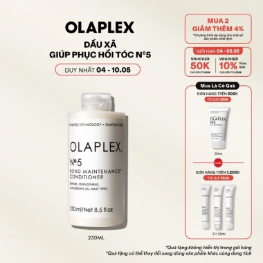 Dầu xả Olaplex No.5 Bond Maintenance 250ml - Phục hồi, tăng cường sức khỏe tóc, giảm giá 18%