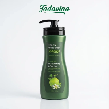 Dầu xả thiên nhiên Tadavina 500ml - Chiết xuất hoa bưởi hồng & dầu dừa, tóc óng mượt, mềm mại, ngừa gãy rụng - 285k