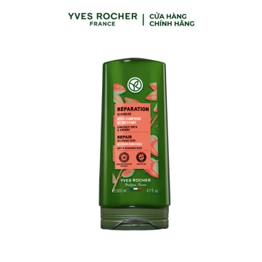 Dầu xả thiên nhiên Yves Rocher không silicone 200ml - Mềm mượt, nuôi dưỡng, chỉ 313.000₫