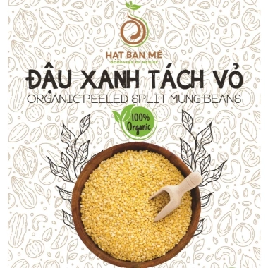 Đậu xanh tách vỏ 500g Hạt Ban Mê - tự nhiên, giàu dinh dưỡng, chỉ 51.000 VND