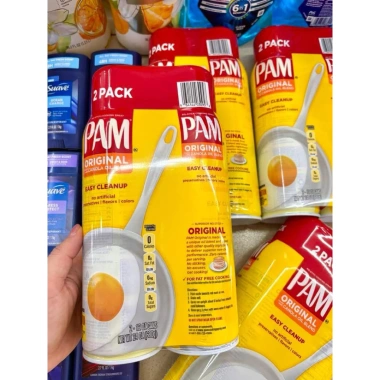 Dầu Xịt Ăn Kiêng Không Calories PAM ORIGINAL – Giảm Cân, Giá 265.000đ (Giá Gốc 333.900đ)