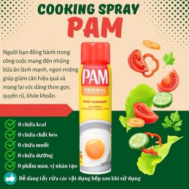 Dầu Xịt Ăn Kiêng Không Calories PAM ORIGINAL – Giảm Cân, Giá 265.000đ (Giá Gốc 333.900đ) 5
