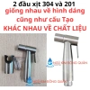 Đầu Xịt Inox SUS 304 Ren 21 Sang Trọng - Lắp Vừa Tất Cả Dây, Giá 43.870₫ 2