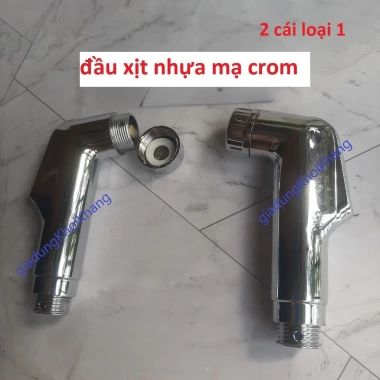 Đầu Xịt Vệ Sinh Toilet Cao Cấp Mạ Chrome - Vòi Xịt Đa Dạng Giá 25.000 VNĐ 2 Đầu Xịt Vệ Sinh Toilet Cao Cấp Mạ Chrome - Vòi Xịt Đa Dạng Giá 25.000 VNĐ 2