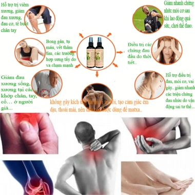 Dầu Xoa Bóp Giảm Đau Nhức Cơ Xương Khớp - Hiệu Quả Tức Thì, Giá 76.000 VND 2