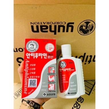 Dầu Xoa Bóp Hàn Quốc Chai Đỏ - Dầu Gió Nóng Xương Khớp, Con Lăn Massage, Giá 80.000đ