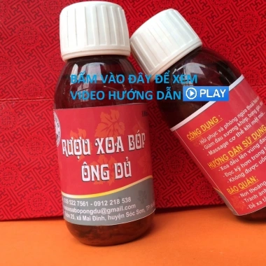Dầu xoa bóp ông Dủ - Giảm vôi hoá, thoái hoá, thoát vị đĩa, viêm khớp dạng thấp, video, 140.000đ 2
