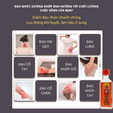 Dầu Xoa Bóp Xương Khớp Giảm Đau Nhanh - Thoái Hoá, Thoát Đĩa Đệm, Viêm Khớp - 55.840 VND
