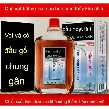 Dầu xoa bóp xương khớp Hong Kong Good Luck 25ml - Giảm đau đầu gối, cổ, vai gáy, chỉ 89.000₫