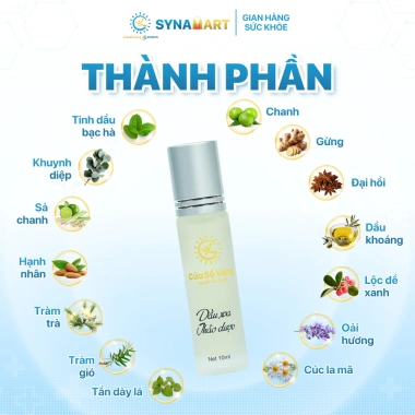 Dầu Xoa Thảo Dược Cửa Sổ Vàng 10ml - Giảm Tê Mỏi, Đau Đầu, Chóng Mặt, Buồn Nôn - 85.000₫ SYNAMART 2 Dầu Xoa Thảo Dược Cửa Sổ Vàng 10ml - Giảm Tê Mỏi, Đau Đầu, Chóng Mặt, Buồn Nôn - 85.000₫ SYNAMART 2