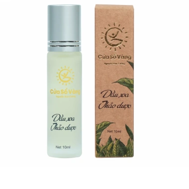 Dầu Xoa Thảo Dược Cửa Sổ Vàng 10ml - Giảm Tê Mỏi, Đau Đầu, Chóng Mặt, Buồn Nôn - 85.000₫ SYNAMART