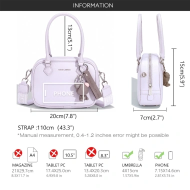 David Jones Paris Túi Đeo Top-Handle Da PU Nữ Mềm Mại 2.025 Giá 609.000 VND