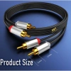 Dây 2RCA Hoa Sen Đầu Hợp Kim Nhôm Jack Mạ Vàng 24K Cao Cấp NYT - Giá 90.000 2