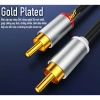Dây 2RCA Hoa Sen Đầu Hợp Kim Nhôm Jack Mạ Vàng 24K Cao Cấp NYT - Giá 90.000 6