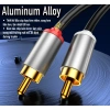 Dây 2RCA Hoa Sen Đầu Hợp Kim Nhôm Jack Mạ Vàng 24K Cao Cấp NYT - Giá 90.000 7